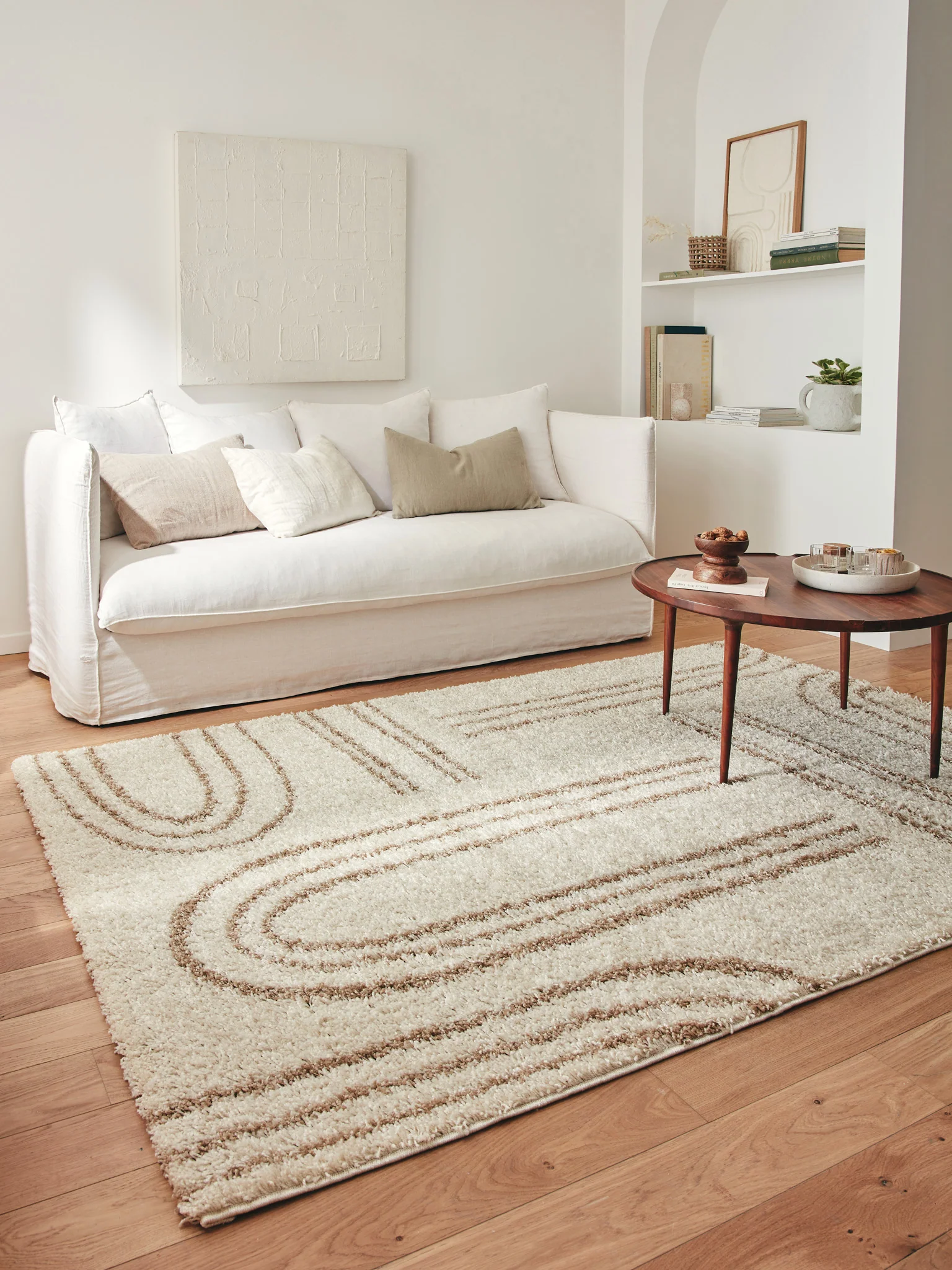 Tapis de sol motif maron
